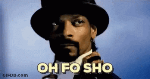 Snoop Dogg Is Wearing A Top Hat And Bow Tie And Says `` Oh Fo Sho '' . GIF