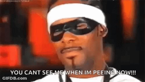 Snoop Dogg Mask Sunglasses You Cant See Me Peeing GIF
