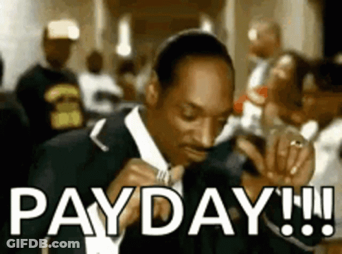 Snoop Dogg Singing In Suit And Tie With Payday Behind Him GIF