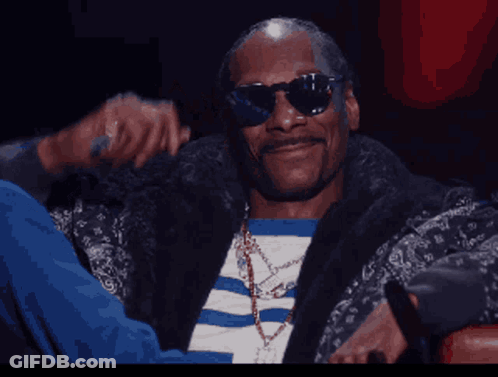 Snoop Dogg Wearing Sunglasses And A Fur Coat GIF