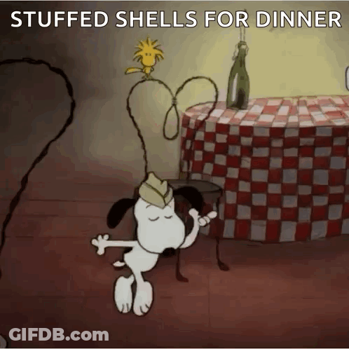 Snoopy And Woodstock Dancing GIF
