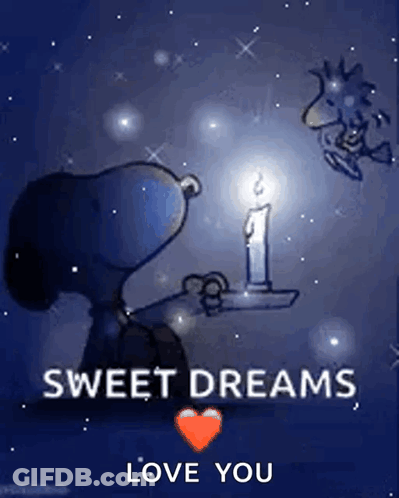 Snoopy And Woodstock Holding Candle GIF