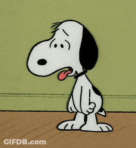 Snoopy Cartoon With Tongue Out GIF