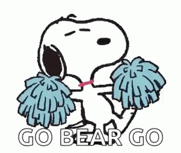 Snoopy Cheering Dance Go Go Go GIF