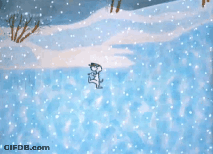 Snoopy Christmas Spinning On Ice GIF
