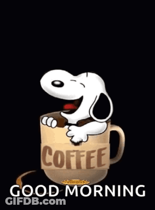 Snoopy Coffee Cute Tuesday GIF
