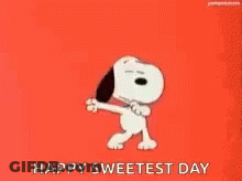 Snoopy Dance Happy Sweetest Day GIF