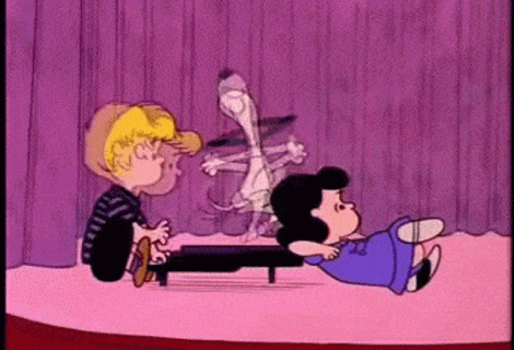 Snoopy Dance With Little Kids Watching GIF