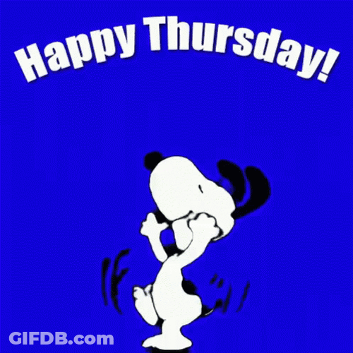 Snoopy Dancing Happy Thursday Funny GIF