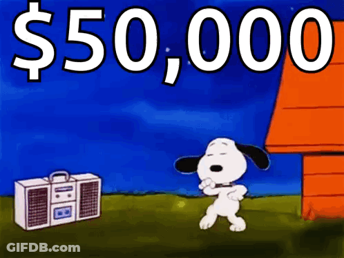 Snoopy Dancing In Front Of Boombox GIF