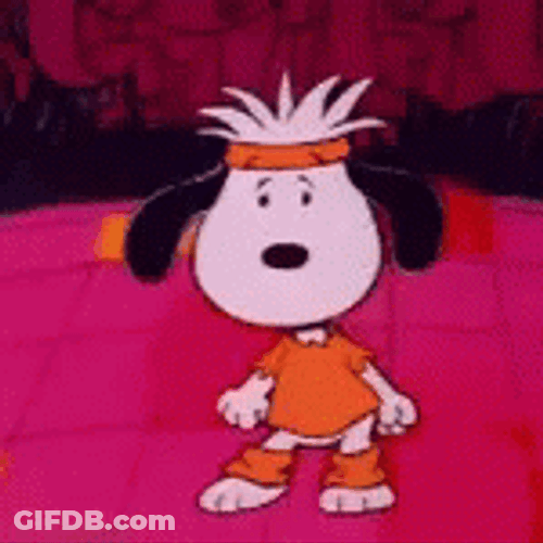 Snoopy Dancing Its Flashbeagle GIF