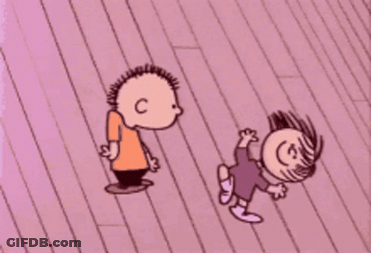 Snoopy Dancing Linus Van Pelt Charlie Brown GIF