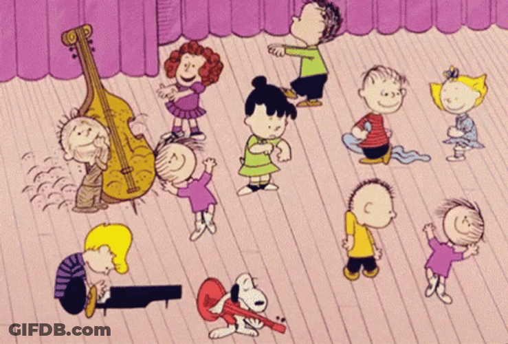 Snoopy Dancing Peanuts Charlie Brown GIF