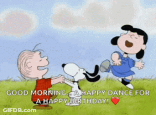 Snoopy Dancing With Charlie Brown And Lucy GIF