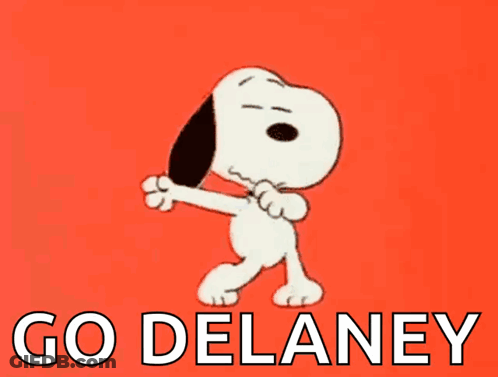 Snoopy Dancing With Go Delaney GIF