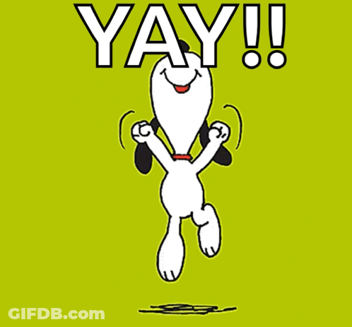 Snoopy Dancing With Yay GIF