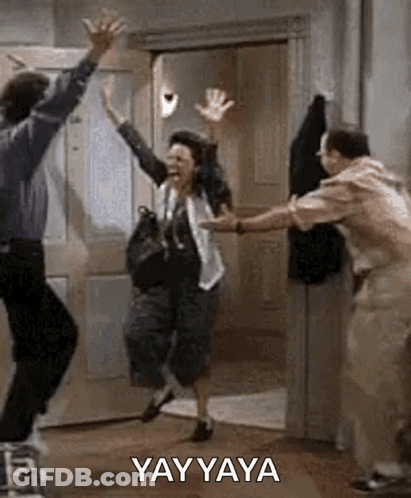 Snoopy Dancing With Yay Text GIF