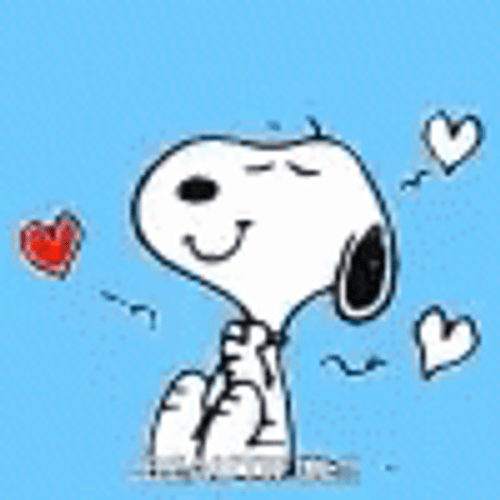 Snoopy Feeling The Love On Valentines Day GIF