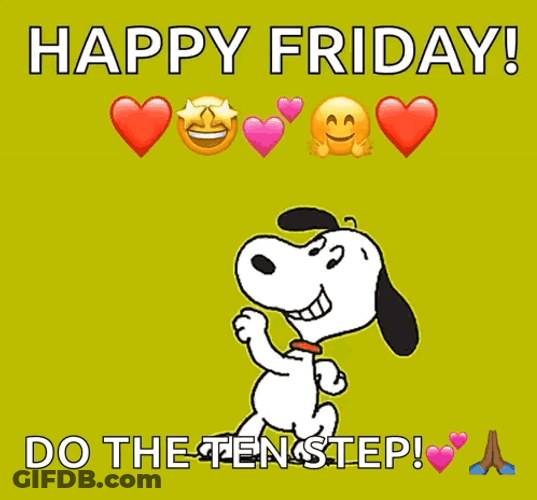 Snoopy Friday Do The Ten Step Dance GIF