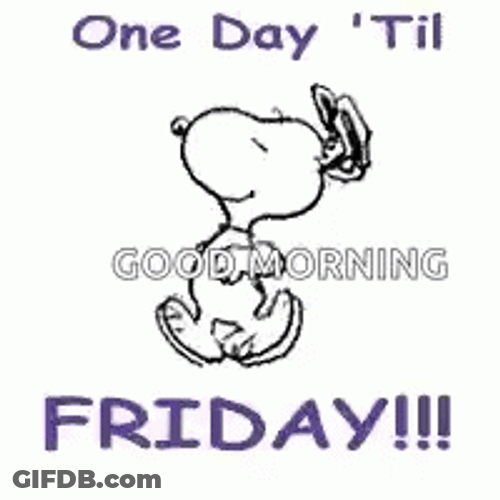 Snoopy Good Morning Thursday Funny GIF