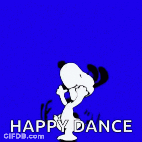 Snoopy Happy Dance GIF