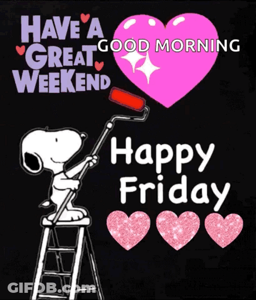 Snoopy Happy Friday Meme GIF