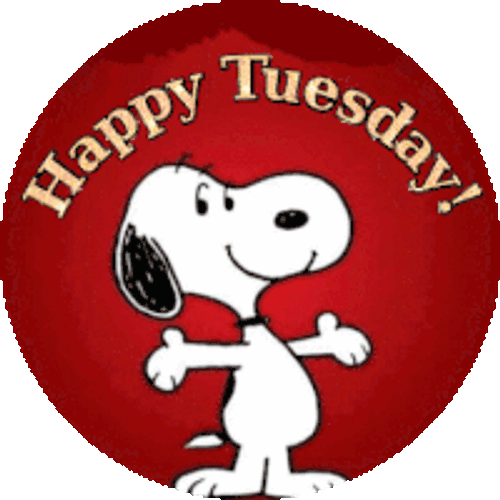 Snoopy Happy Tuesday Sticker GIF