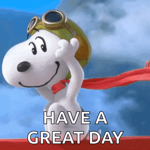 Snoopy Have A Great Day GIF