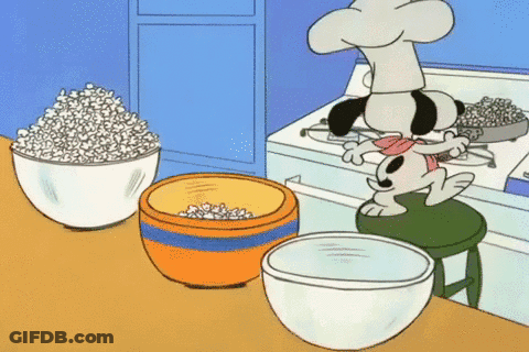 Snoopy In Chef's Hat Cooking GIF