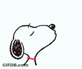 Snoopy Is Blowing A Kiss With Hearts Flying Around Him . GIF