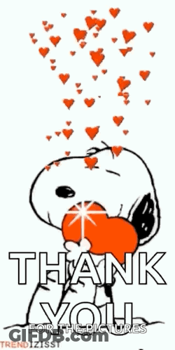 Snoopy Is Holding A Heart In His Mouth And Hearts Are Falling Out Of His Mouth . GIF