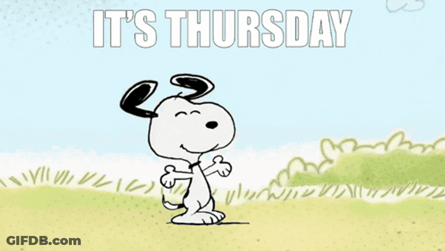 Snoopy Its Thursday Meme GIF