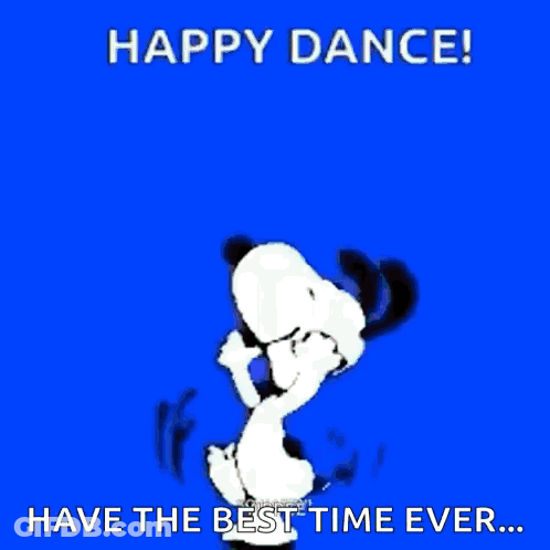 Snoopy Jumping GIF