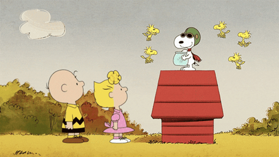 Snoopy Kindness Giving Cookies To Beagle Scouts GIF