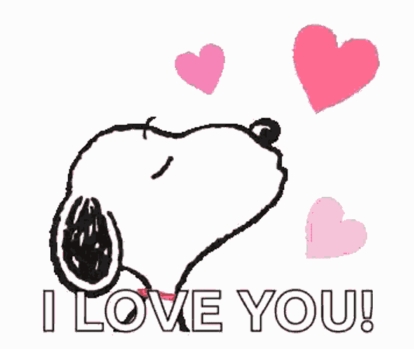 Snoopy Kiss GIF