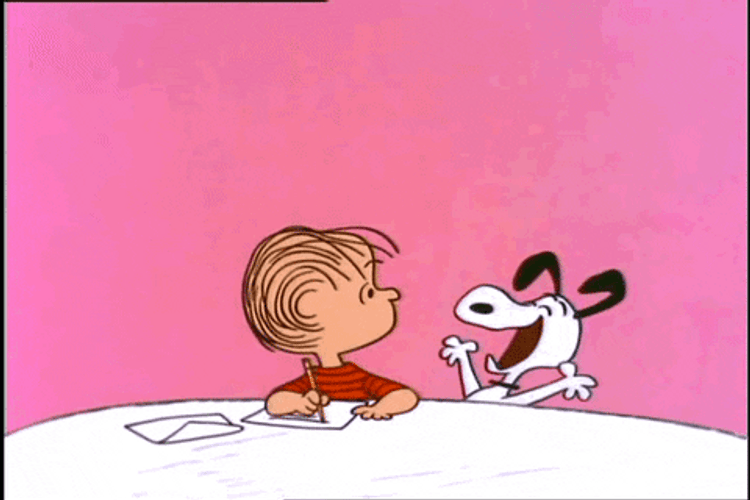 Snoopy Laugh Out Loud GIF