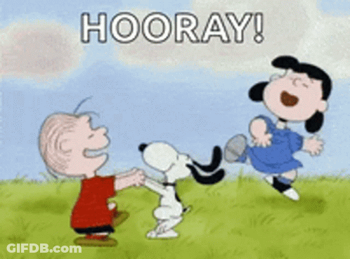 Snoopy Lucy And Linus Dancing In Field GIF