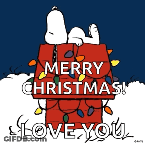 Snoopy Merry Christmas GIF