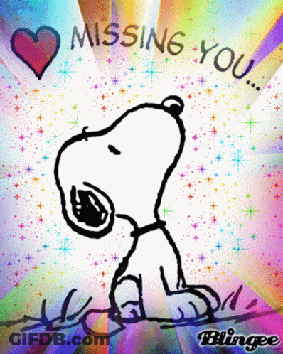 Snoopy Missing You GIF