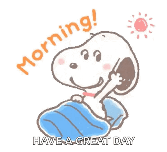 Snoopy Morning Have A Great Day GIF