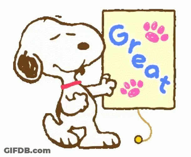Snoopy Peanuts Great GIF