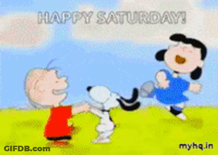 Snoopy Playing With Kids Cartoon Saturday Morning GIF
