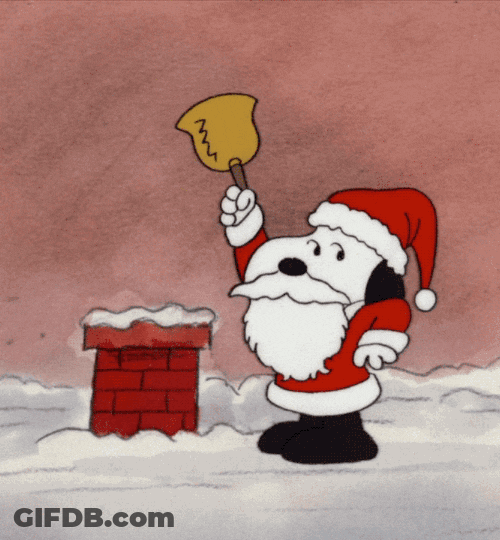 Snoopy Santa Claus GIF