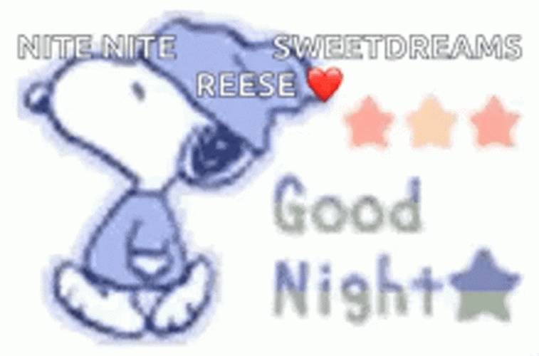 Snoopy Saturday Sweet Dreams GIF