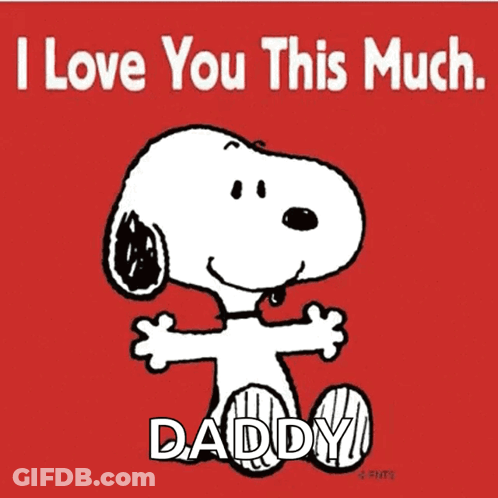 Snoopy Saying I Love You This Much GIF