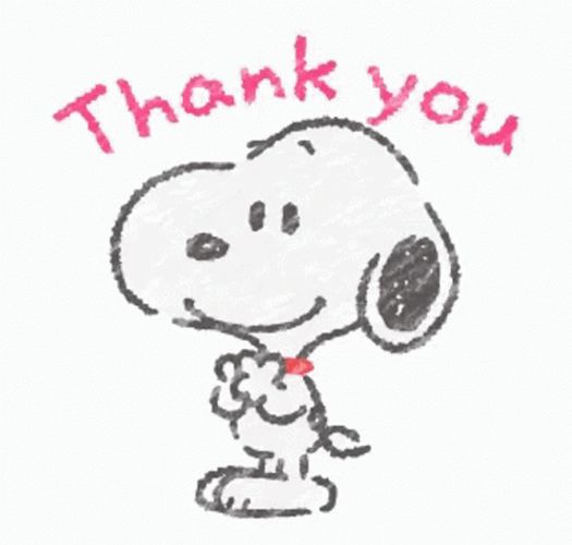 Snoopy Saying Thank You GIF