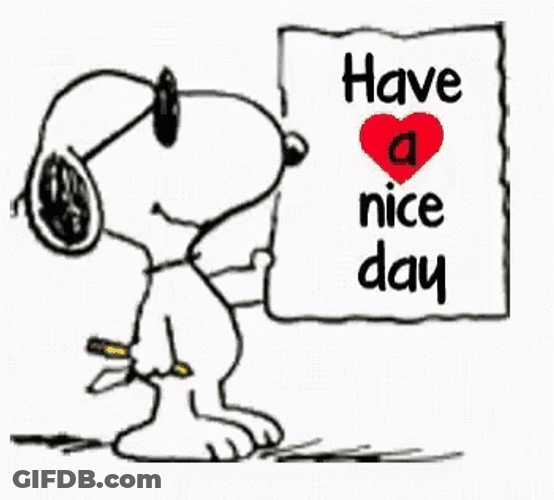 Snoopy Sketch Tuesday Have A Nice Day GIF