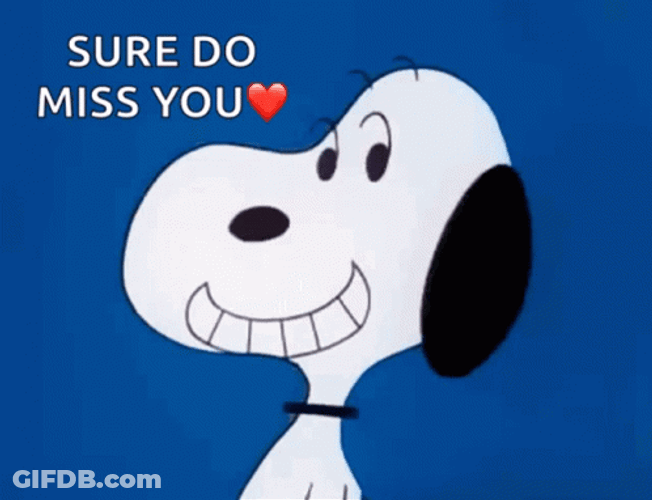 Snoopy Sunday Miss You GIF