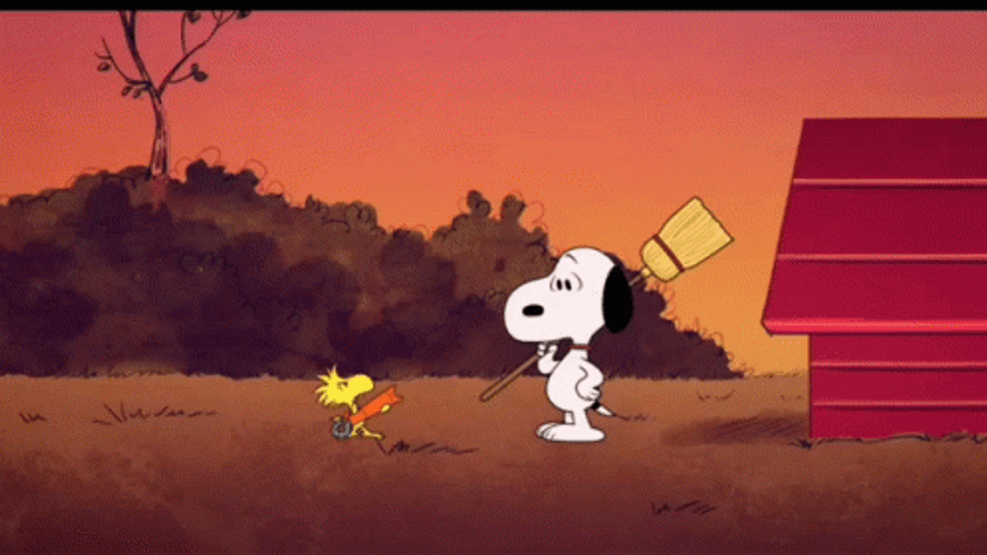 Snoopy Sunday Woodstock Mad GIF