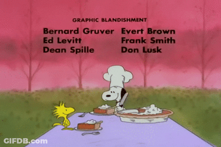 Snoopy Thanksgiving End Credit GIF